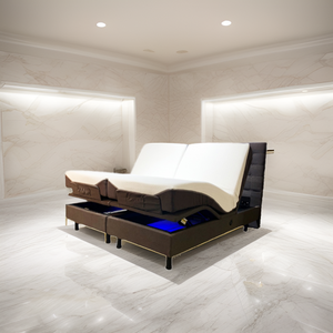 Lit intelligent à commande sans fil, taille King Size, base de lit réglable avec matelas KK01, cadre de lit réglable, vente directe de Chine - Product Image 4