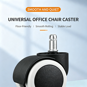 Ruedas silenciosas con revestimiento de PU de 45dB, rodamiento suave y silencioso, ideales para usar de noche, juego de 4 ruedas para muebles de alta resistencia. - Product Image 4