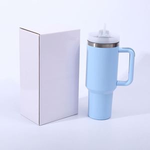 Gobelet isotherme de voyage pour voiture H2.0 avec poignée, 30 oz, couvercle, paille, antidérapant, OEM ODM, logo personnalisé - Product Image 4