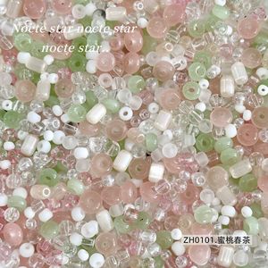 Perles de verre émaillées de styles variés pour la création de bracelets, colliers et sangles de téléphone DIY - Product Image 2