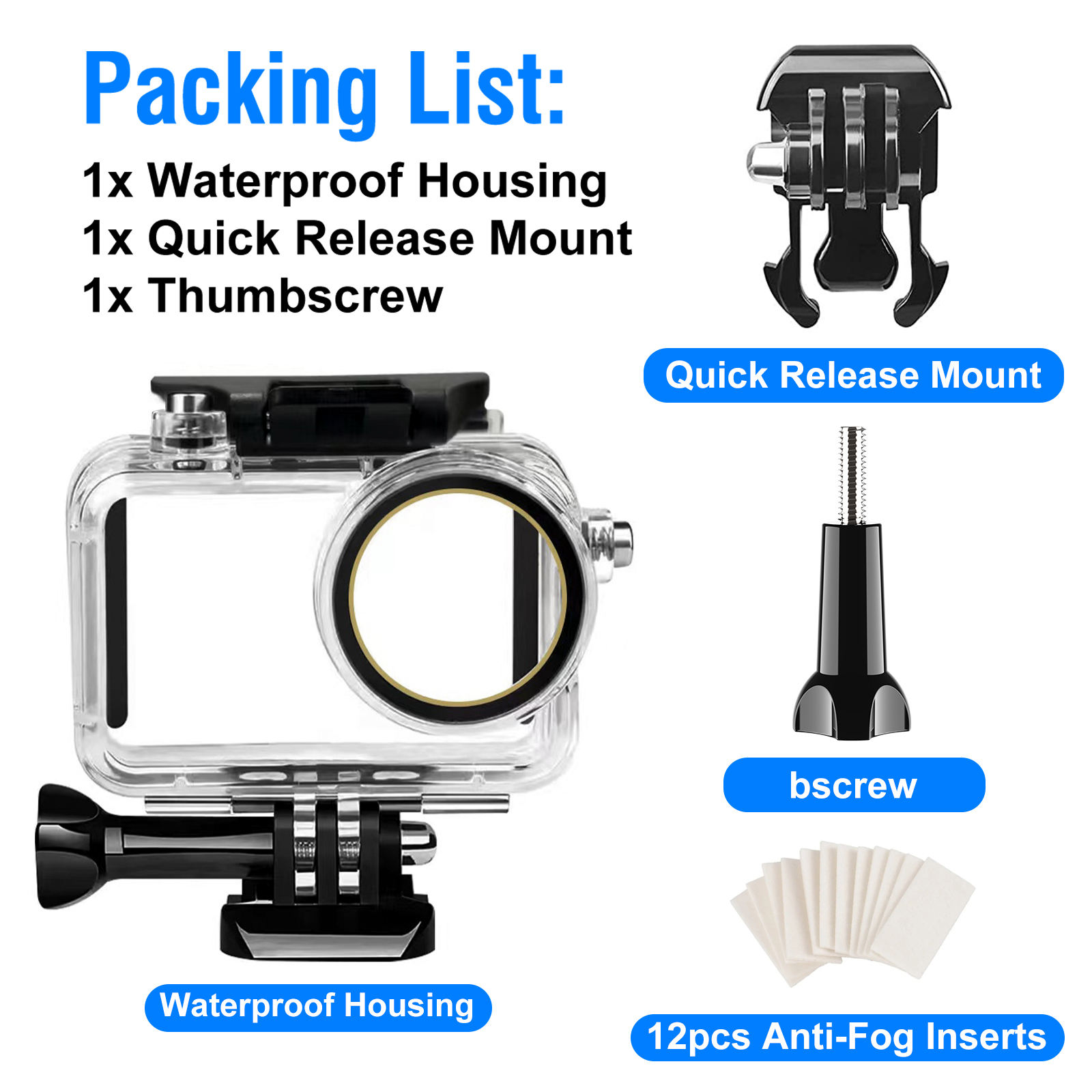 HONGDAK Waterproof Case for DJI Osmo4 High Quality Material Action Camera 50m Dive Housing dji Action 4 Waterproof case