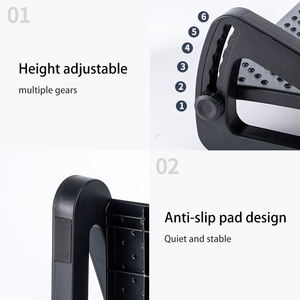 ที่วางเท้าแบบปรับได้พร้อมพลาสติกใหม่ล่าสุดใต้โต๊ะ - Product Image 5