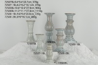 Ensemble de bougeoirs vintage en porcelaine, multi-hauteurs, style rétro, pour bougies pilier, pour la décoration de mariage, de la maison, de la table, de la cheminée et du manteau de cheminée