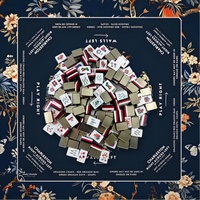 Ubin Mahjong Natal Premium Pesanan Khusus dengan Bahan Akrilik untuk Pasar Hadiah Kelas Atas dan Distribusi Ritel Mewah