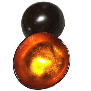 Cuenco artesanal de laca de Vietnam con incrustaciones de plata, decoración del hogar con material de coco lacado - Product Image 4