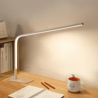 Lámpara de Mesa LED de Plástico Estilo Europeo, Flexible, Simple, Moderna, con Protección Ocular, Alto CRI 95, Lámpara de Estudio Eléctrica Nórdica para Oficinas
