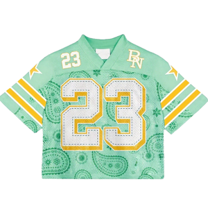 Nuevos hombres para el uniforme del equipo de los Santos de Nueva <span class=keywords><strong>Orleans</strong></span>, camiseta de fútbol americano de malla, camisas de talla grande, logotipos bordados, ropa para niños jóvenes - Product Image 5