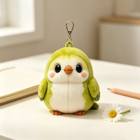 Peluche Perroquet Personnalisée ODM/OEM, Adorable Oiseau en Peluche, Porte-clés, Mini Breloque de Sac, Pendentif Promotionnel, Jouet Cadeau