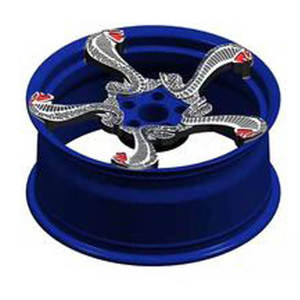 Jantes en alliage forgé noir et rouge de 18, 19x9, 20, 21, 22 pouces, style sport <span class=keywords><strong>Cobra</strong></span> Mamba rouge personnalisé, jantes à rayons pour <span class=keywords><strong>voiture</strong></span> - Product Image 4