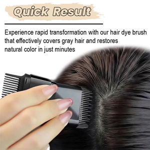 Peigne à coloration capillaire portable pour couvrir les <span class=keywords><strong>cheveux</strong></span> <span class=keywords><strong>gris</strong></span>, peigne à coloration 2-en-1 - Product Image 6