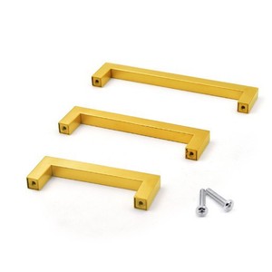 Stainless Steel Square Drawer Handles 96 128 160mm Minimalist <b>Cabinet</b> Furniture Hardware - Product Image 3