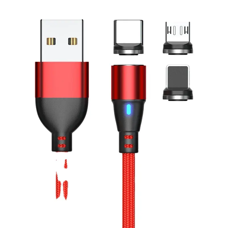 KUULAA 새로운 3 in 1 마그네틱 충전 케이블 카가도르 이만타도 나일론 USB 커넥터 충전기 유형 C 케이블 3.0 케이블 USB 마이크로