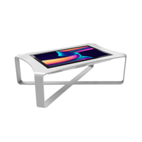 Mesa de Juego Digital con Pantalla Táctil, Diseño Curvo, Mesa Inteligente con Monitor LCD para Bares, Clubes y Villas Familiares