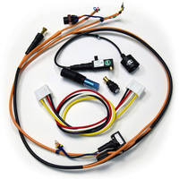 Fabricant de connecteurs personnalisés à 4 broches Assemblage de câbles électriques en caoutchouc PVC Faisceau de câblage électronique personnalisé en cuivre