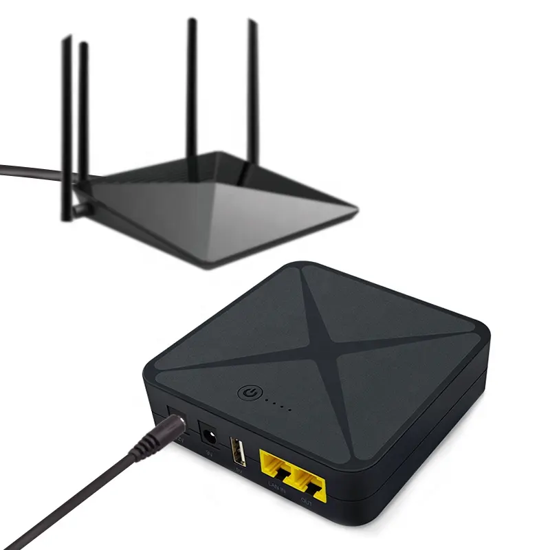 WGP USB DC POE UPS 12 V 1A WiFi 라우터 온라인 전원 은행 모뎀 카메라 백업 배터리 5V 9V 12 V 24V 48V 미니 UPS 와이파이 라우터