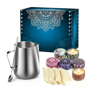 Fragrant <b>Candle</b> Jar <b>Set</b> Luxury Packaging Branded Natural Soy Blend Corporate Giveaway Boutique Promotion Display - Product Image 1