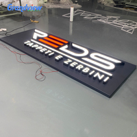 Letras LED Iluminadas Frontalmente para Exteriores, Letrero Personalizado con Letras de Canal para Tiendas, Restaurantes, Comercios Minoristas, Señalización de Fachadas