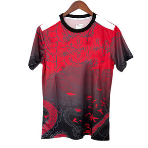 Özel %100 Pamuk Erkek Forması Nefes Alabilen Su Geçirmez Hızlı Kuruyan Şişirme Baskılı Anti-Bakteriyel Kısa Kollu 3D Düz Desen - Product Image 1