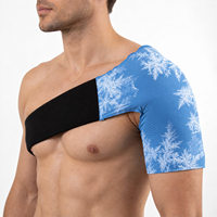 Compresse de gel réutilisable pour épaule, vente en gros, enveloppement de compression réglable pour thérapie par le froid, pour la récupération sportive
