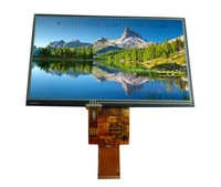 Modul Layar AISON 7 Inci 800x480 IPS TFT LED Backlight LCM Panel Hitam Normal Antarmuka RGB 40 PIN Panel Sentuh PCAP