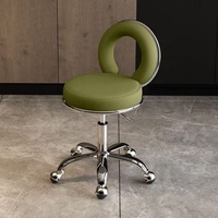 Tabouret de levage professionnel moderne en métal avec poulie pour salons de beauté, salonsde coiffure, salons de coiffure, salons                  de beaut