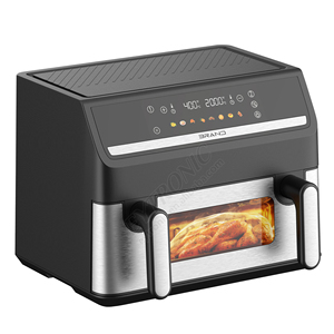 Freidora de Aire de Doble Cesta 5L+5L con Cocción Independiente, Doble Zona, Pantalla Digital LED, Saludable, Sin Aceite, con Partición Central Móvil - Product Image 2