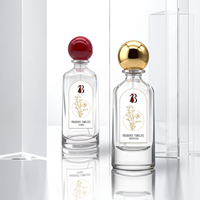 Vente directe d'usine Flacon de parfum en verre transparent 50ml 100ml Élégant Fond épais Vaporisateur anti-fuite Boîte cadeau personnalisable