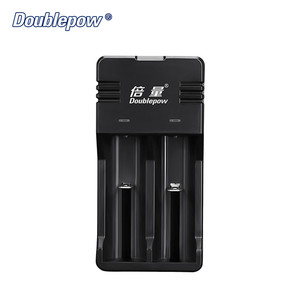 Doublepow 2 ranuras 3,6 <span class=keywords><strong>V</strong></span>/3,7 <span class=keywords><strong>V</strong></span> 18650 <span class=keywords><strong>cargador</strong></span> de batería de celda de litio <span class=keywords><strong>cargador</strong></span> Usb 18650 21700 26650 14450 <span class=keywords><strong>cargador</strong></span> Batetia - Product Image 3