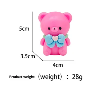 Juguete Antiestrés de San Valentín, Novedad Creativa para Comercio Exterior, Serie de Osos de Plástico de Color Sólido, Superventas - Product Image 5