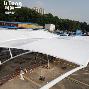 โครงสร้างเมมเบรน LiTong PVC สำหรับโรงจอดรถกลางแจ้ง ดีไซน์อุตสาหกรรม ปรับแต่งได้ - Product Image 5