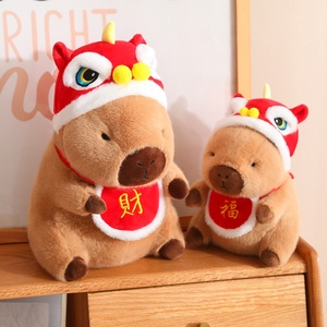 All'ingrosso bambola capibara personalizzata anno di serpente mascotte <span class=keywords><strong>capybara</strong></span> natale con un cappello - Product Image 2