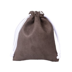 Dry Power Jewelry Storage Bag 12x15cm 14x18cm Double Sided Suede <b>Drawstring</b> <b>Bracelet</b> Packaging Bag - Product Image 3