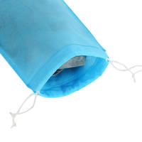 Sac à cordon non tissé personnalisé ODM en gros, taille, couleur, logo, sac anti-poussière réutilisable pour événements, emballage cadeau, organisateur de chaussures et de voyage