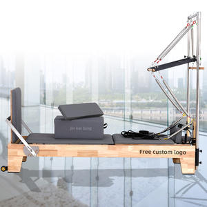 Réformateur de Pilates avec tour Yoga Core Bed Body Balance Reformers Equipment Pilates Half Tower Oak Wood Pilates <span class=keywords><strong>Reformer</strong></span> Machine - Product Image 1