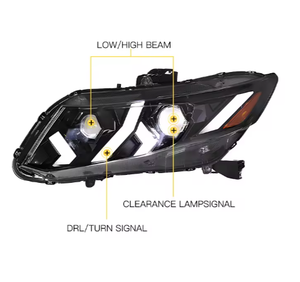 ไฟหน้า LED DR-L สำหรับ Honda Civic ปี 2012-2015 รุ่น AURON 12V ใหม่ ครบชุด 6000K 60W สำหรับติดตั้งเพิ่มเติม/อัพเกรด  แบบ OE - Product Image 2