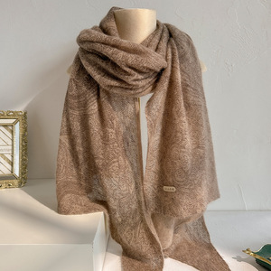 Bufanda de Cachemira con Estampado Vintage Italiano, Clásica, Tejida, para Invierno, Chal, Abrigo, Bufanda, Venta al por Mayor - Product Image 1