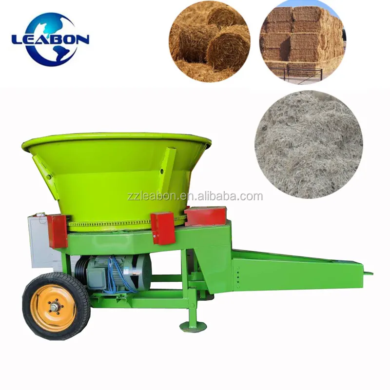 3 Ton/H Pertanian Kecil Rumput Bale Crusher Batang Jagung Jagung Penggiling Bal Jerami Crusher untuk Pakan Ternak