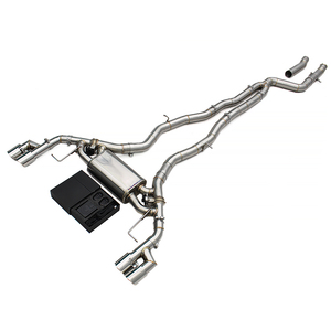 Système d'échappement Catback Boska pour X3/X4 M40i 3.0T 2018-2025, en acier inoxydable de 1,5 mm, avec système de soupape, haut débit, garantie 3 ans - Product Image 1