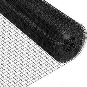 <span class=keywords><strong>Clôture</strong></span> en fil de fer soudé revêtu de PVC et de vinyle noir, 36 pouces x 50 pieds, protection de bordure de jardin pour cour - Product Image 5