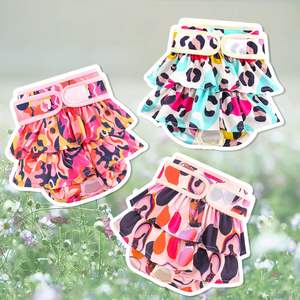 Couches lavables <span class=keywords><strong>pour</strong></span> chiens Couches <span class=keywords><strong>pour</strong></span> chiens léopard flexibles et durables <span class=keywords><strong>pour</strong></span> la formation des chiots en période d'incontinence par la chaleur - Product Image 5