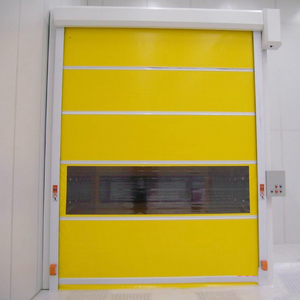 Portes à enroulement en PVC haute vitesse avec cadre en acier inoxydable pour usage extérieur et intérieur, isolantes thermiquement et imperméables - Product Image 1