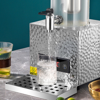 Chauffe-lait électrique portable de qualité commerciale Airuisi en acier inoxydable, alimenté par prise, pour cuisine de restaurant, distributeur de lait chaud pour