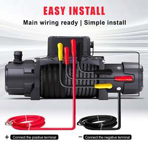 XINQI 12000 LB Electric Winch <strong>Hoist</strong> 12V/24V Wireless Remote Control Stainless Steel 9.5-10mm Rope for ATV/UTV Tractor Boat - Product Image 6