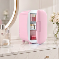 Mini-réfrigérateur de nouvelle conception, réfrigérateur à maquillage 4L pour boissons (6 canettes) et soins de la peau, petit réfrigérateur de beauté