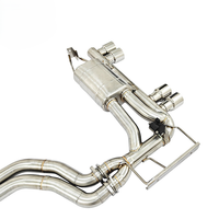 Silencieux d'échappement arrière à valve en acier inoxydable avec embout pour BMW E46 M3 2004-2006