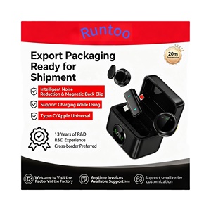 Manufacturer's popular <b>wireless</b> lavalier <b>microphone</b> SX82, circular for noise reduction, reverberation, and live streaming - Product Image 1