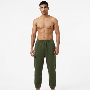 Anti-wrinkle Casual Mid Waist 100% Polyester Fleece Sweatpants Jogger with Custom Logo for Men - Product Image 1