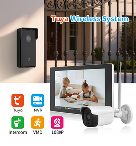 Campanello Video <span class=keywords><strong>Wireless</strong></span> con Portata di Trasmissione di 1000m, 1 Set = 1 Unità Esterna + 1 Unità Interna + 1 Telecamera 1080p, <span class=keywords><strong>Citofono</strong></span> Video con Audio Bidirezionale - Product Image 2