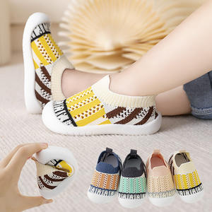 Gummisohlen Atmungsaktive Casual Babyschuhe Gestrickte Lauflernschuhe für Kleinkinder Rutschfeste Schuhe für Babys - Product Image 1