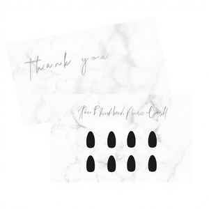 Cartes de présentation pour faux ongles à presser très demandées, format 2x3,5 pouces, cartes de fidélité et de réduction pour ongles, kit DIY pour faux ongles à presser - Product Image 3